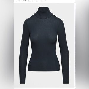 ARITZIA Classic Navy Turtleneck Top